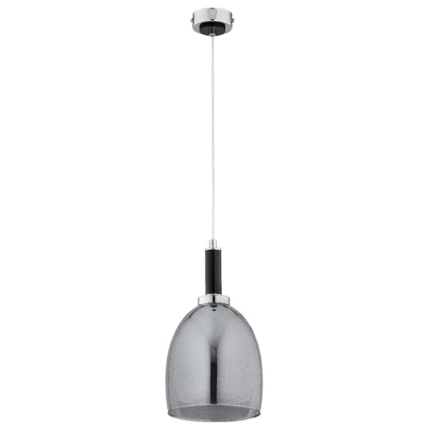 Lampa wisząca LISSY chromowana czarna 1xE27x15W wym:90x17x17cm IP20 Alfa 986267