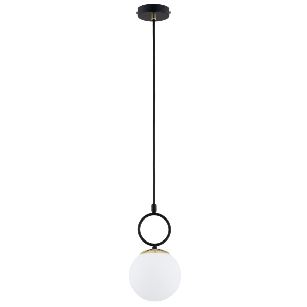 Lampa wisząca LISTER złote detale czarna 1xE14x10W wym:80x15x15cm IP20 Alfa 1019388