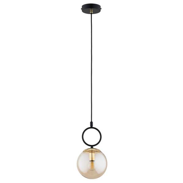 Lampa wisząca LISTER złote detale czarna 1xE14x10W wym:80x15x15cm IP20 Alfa 1019147