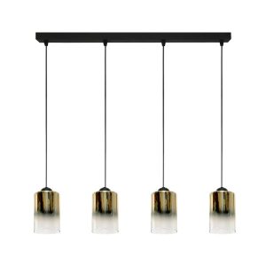Lampa wisząca listwa 4xE27 klosz transparent nowoczesna EDYLIT FIORD 15-531 1005220 Lampa wisząca listwa 4xE27 klosz transparent nowoczesna EDYLIT FIORD 15-531 1005220