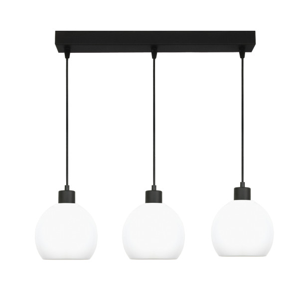 Lampa wisząca listwa EDYLIT zwis białe kule linki 1xE27 KATARA 14-172 1004500