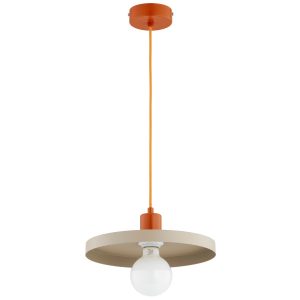 Lampa wisząca LITO płaski talerz beżowa 1xE27x15W wym:80x30x30cm IP20 Alfa 1021097 Lampa wisząca LITO płaski talerz beżowa 1xE27x15W wym:80x30x30cm IP20 Alfa 1021097