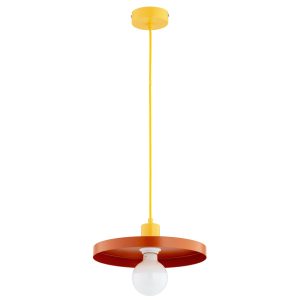 Lampa wisząca LITO płaski talerz żółto-pomarańczowa 1xE27x15W IP20 Alfa 1021084 Lampa wisząca LITO płaski talerz żółto-pomarańczowa 1xE27x15W IP20 Alfa 1021084