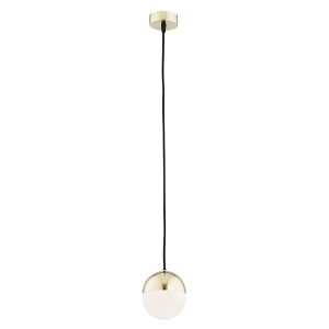 Lampa wisząca Livia 12 cm szklana biało-złota 29013 Lampa wisząca Livia 12 cm szklana biało-złota 29013