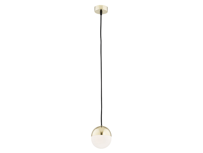 Lampa wisząca Livia 12 cm szklana biało-złota 29013