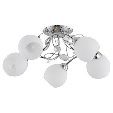 Lampa wisząca LIVIA chromowana 5xE14x10W wym:20x20x50cm IP20 Alfa 1020312