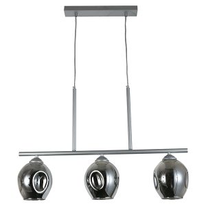 Lampa wisząca Liza 3-punktowa stalowa srebrna 190784 Lampa wisząca Liza 3-punktowa stalowa srebrna 190784