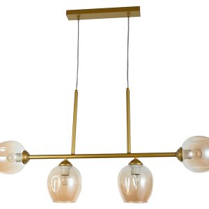 Lampa wisząca Liza 4-punktowa stalowa złota 190787 Lampa wisząca Liza 4-punktowa stalowa złota 190787