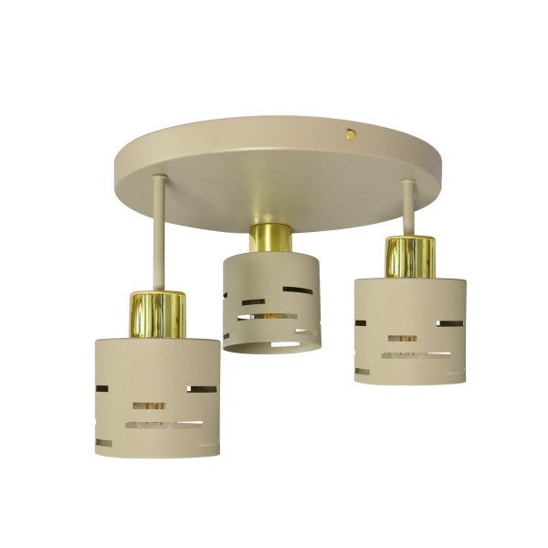 Lampa wisząca LL ORSIL BE 3xE27 PL LightLogic 66893 złoty kaszmir taupe 1030688