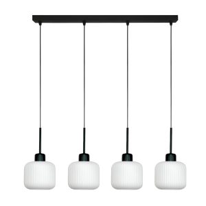 Lampa wisząca loft EDYLIT biały klosz nad stół 4xE27 BEKA BIANCO 14-961 1048882 Lampa wisząca loft EDYLIT biały klosz nad stół 4xE27 BEKA BIANCO 14-961 1048882