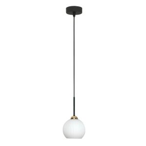 Lampa wisząca loft EDYLIT biały ryflowany klosz zwis 1xE27 FIONA 14-995 1048945 Lampa wisząca loft EDYLIT biały ryflowany klosz zwis 1xE27 FIONA 14-995 1048945