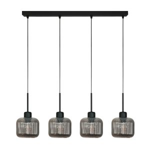 Lampa wisząca loft EDYLIT grafit klosze czarna 4xE27 BEKA GREY 15-001 1049001 Lampa wisząca loft EDYLIT grafit klosze czarna 4xE27 BEKA GREY 15-001 1049001