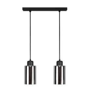 Lampa wisząca loft EDYLIT grafitowy klosz czarna zwis 2xE27 LOYD SV 15-578 1048999 Lampa wisząca loft EDYLIT grafitowy klosz czarna zwis 2xE27 LOYD SV 15-578 1048999