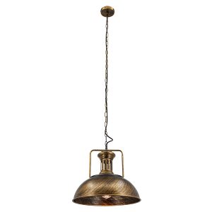 Lampa wisząca Loft metalowa czarno-złota 1077848 Lampa wisząca Loft metalowa czarno-złota 1077848