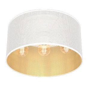 Lampa wisząca Loft shade biały mat-złota 3xE27x15W IP20 Luminex 1021203 Lampa wisząca Loft shade biały mat-złota 3xE27x15W IP20 Luminex 1021203