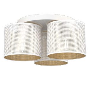Lampa wisząca Loft shade biały mat-złota 3xE27x15W IP20 Luminex 1021175 Lampa wisząca Loft shade biały mat-złota 3xE27x15W IP20 Luminex 1021175
