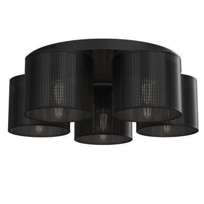 Lampa wisząca Loft shade czarny mat 5xE27x15W wym:18x58x58cm IP20 Luminex 1021198