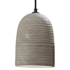 Lampa wisząca loft z betonu szara klosz Ø15 cm wysokość 23 cm E27 max 40W 1043620 Lampa wisząca loft z betonu szara klosz Ø15 cm wysokość 23 cm E27 max 40W 1043620