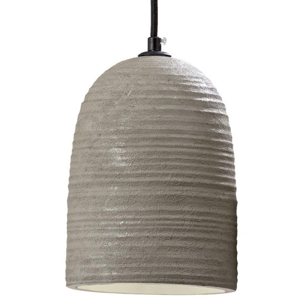 Lampa wisząca loft z betonu szara klosz Ø15 cm wysokość 23 cm E27 max 40W 1043620