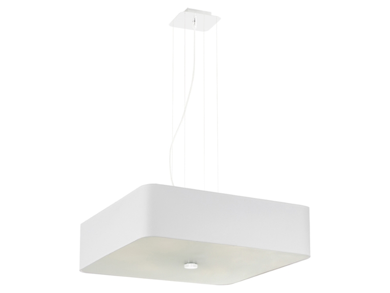Lampa wisząca Lokko 5-punktowa tkaninowa biała 71548