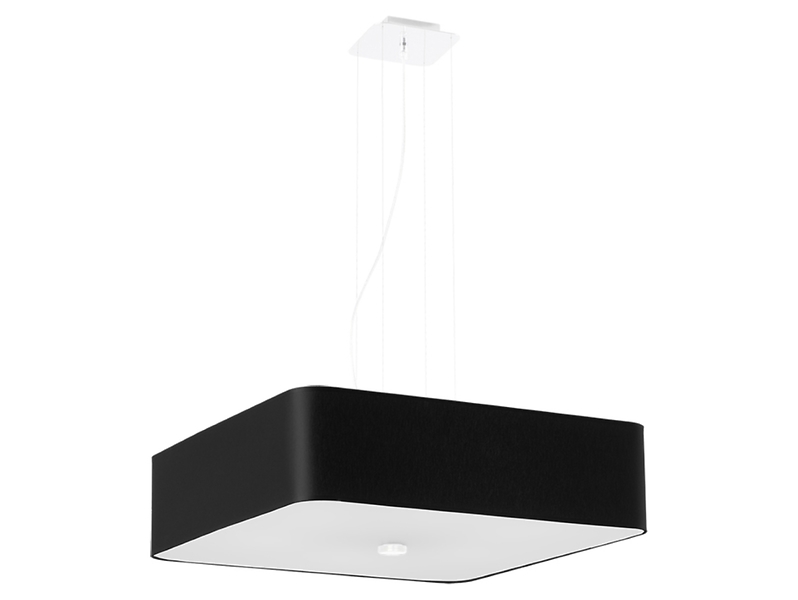 Lampa wisząca Lokko 5-punktowa tkaninowa czarna 71549