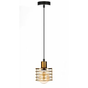 Lampa wisząca LondonStyle 12 cm miedź 90545