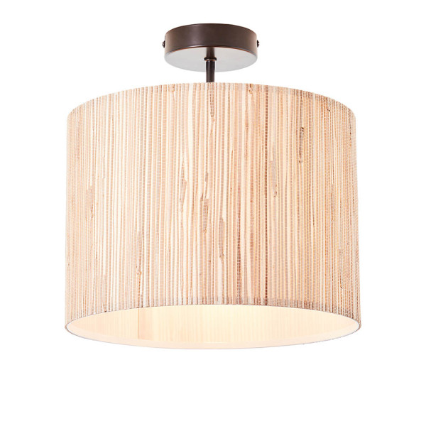 Lampa wisząca LONGSHORE beżowa 1xE27x20W wym:32x30x30cm IP20 Endon 1030687
