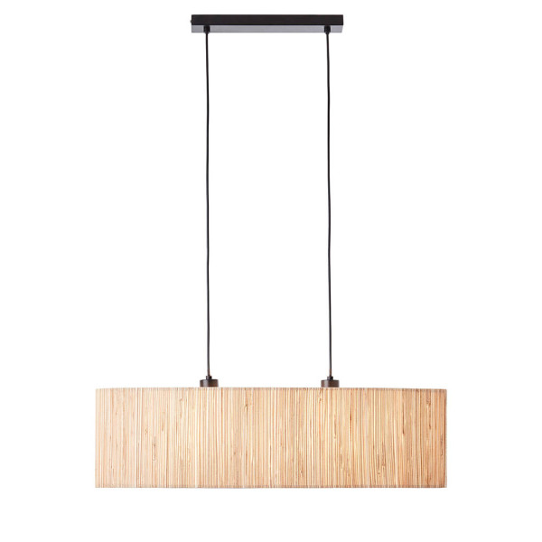 Lampa wisząca LONGSHORE beżowa 2xE27x20W wym:120x78x22cm IP20 Endon 1026913