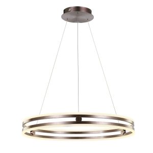 Lampa wisząca Lonia kawowo-biała LED 1x80W Ciepła biel 3150lm Italux 858087 Lampa wisząca Lonia kawowo-biała LED 1x80W Ciepła biel 3150lm Italux 858087