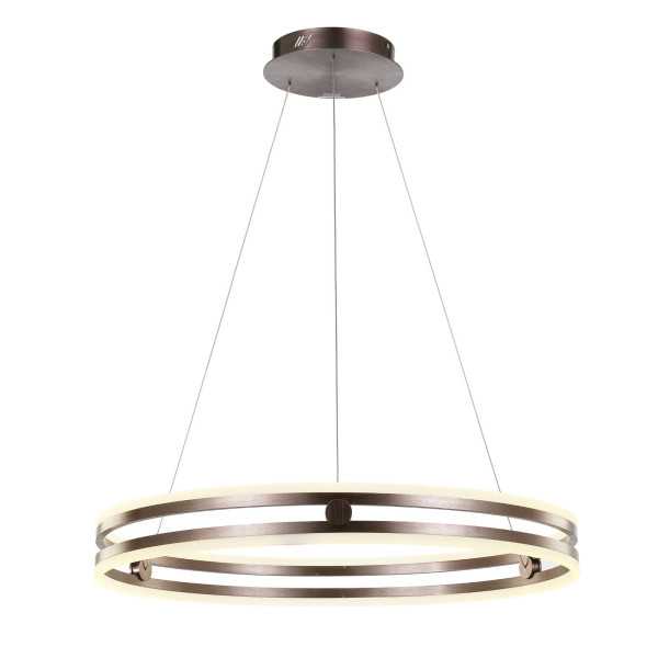 Lampa wisząca Lonia kawowo-biała LED 1x80W Ciepła biel 3150lm Italux 858087