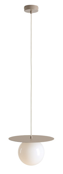 Lampa wisząca Loop Beige 1xE27, beżowo-biała 1060964