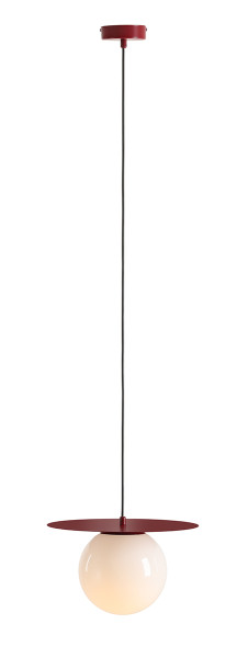 Lampa wisząca LOOP RED WINE E27 bordowo-biała 1060944