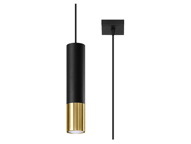 Lampa wisząca Loopez 1 stalowa czarna 52540