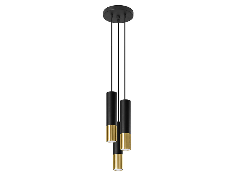 Lampa wisząca Loopez 3P stalowa czarna 52543