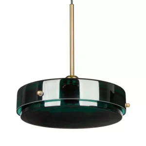 Lampa Wisząca LORAKO Pozioma Szklana Dekoracyjna Turkusowa 963722