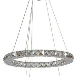 Lampa wisząca LORDS chromowana LED 2x24W lm Candellux 362283
