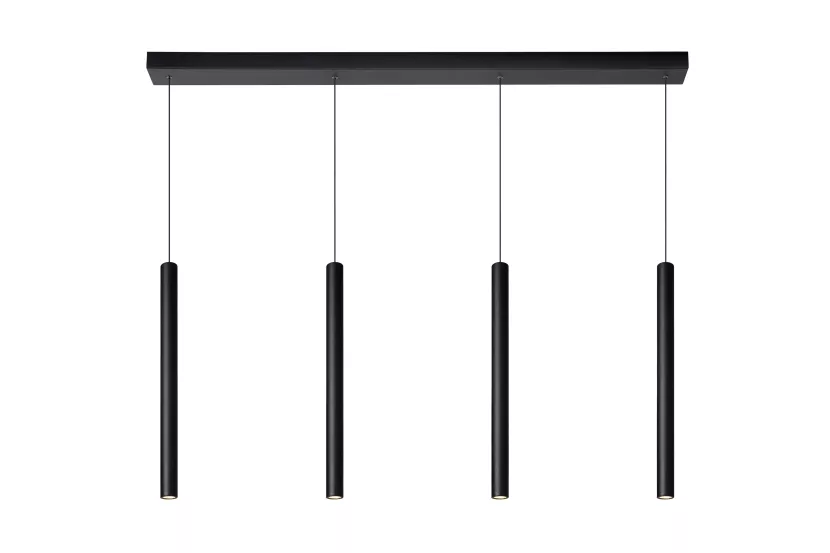 Lampa wisząca LORENZ czarna LED 1x16W Ciepła biel 100lm Lucide 850358