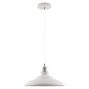 Lampa wisząca Loret metalowa biała 43819 Lampa wisząca Loret metalowa biała 43819