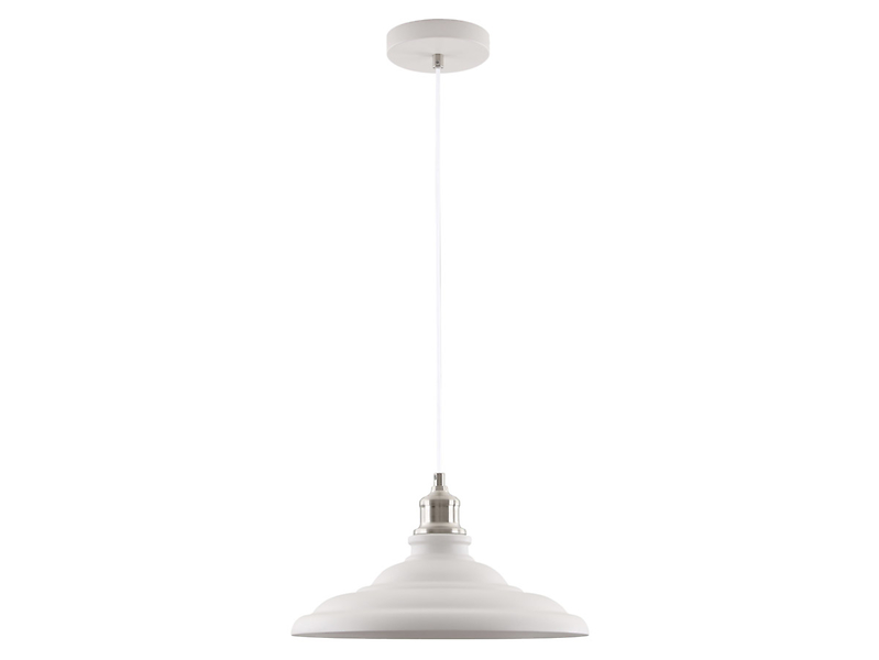 Lampa wisząca Loret metalowa biała 43819