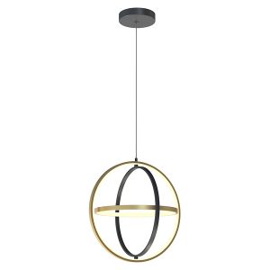 Lampa wisząca Loria LED ze ściemniaczem czarno-złota 158333 Lampa wisząca Loria LED ze ściemniaczem czarno-złota 158333
