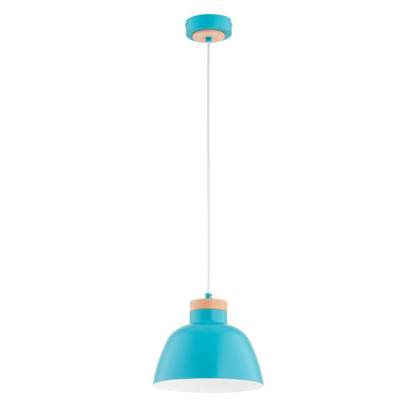Lampa wisząca LORIEN niebieska 1xE27x15W wym:90x23x23cm IP20 Alfa 1026971