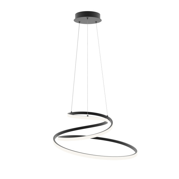 Lampa wisząca LORILA czarna LED 1x60W Odcienie bieli 3300lm Italux 836458