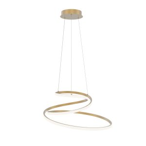 Lampa wisząca LORILA złota LED 1x60W Odcienie bieli 3300lm Italux 836431 Lampa wisząca LORILA złota LED 1x60W Odcienie bieli 3300lm Italux 836431