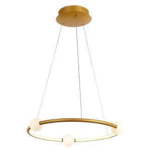 Lampa wisząca Lozanna LED aluminiowa złota 42619 Lampa wisząca Lozanna LED aluminiowa złota 42619