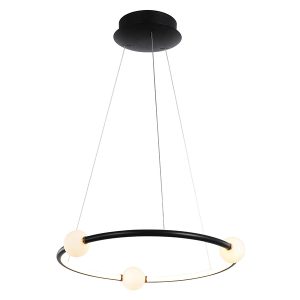 Lampa wisząca Lozanna LED stalowa czarna 42618 Lampa wisząca Lozanna LED stalowa czarna 42618