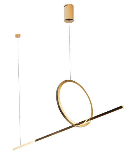 Lampa wisząca LOZANNA złota LED 1x18W Ciepła biel 1800lm Maxlight 853955