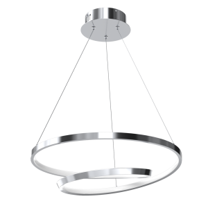Lampa wisząca LUCERO srebrna metal LED zintegrowany 90 cm 1072020 Lampa wisząca LUCERO srebrna metal LED zintegrowany 90 cm 1072020