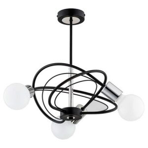 Lampa wisząca LUER czarna-chromowana 3xE27x15W wym:42x41x41cm IP20 Alfa 1026870 Lampa wisząca LUER czarna-chromowana 3xE27x15W wym:42x41x41cm IP20 Alfa 1026870