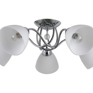 Lampa wisząca Lugano 5-punktowa stalowa srebrna 40474 Lampa wisząca Lugano 5-punktowa stalowa srebrna 40474