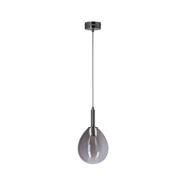 Lampa wisząca LUKKA chromowana-dymiona LED 1x6W Ciepła biel 260lm Candellux 924178